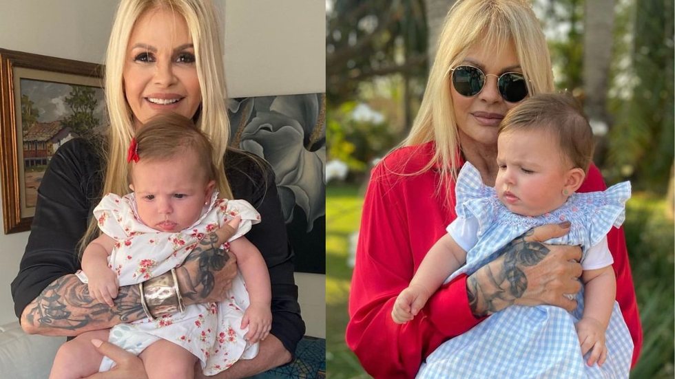 Monique Evans é avó de Valentina, 14, e Ayla, 6 meses - Imagem: reprodução Instagram @moniquevansreal