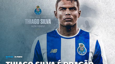 Thiago Silva assinou contrato com o clube português até o meio de 2026, ao fim da atual temporada europeia. - Imagem: Porto