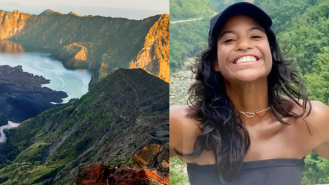 Juliana estava em mochilão pela Ásia quando sofreu a queda durante trilha no Monte Rinjani - Imagem: Reprodução | Redes Sociais