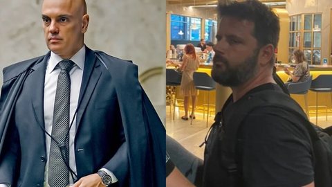 Acusado de hostilizar Moraes em aeroporto nega agressões em depoimento à PF - Imagem: reprodução