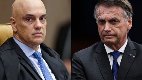 Moraes autoriza depoimento presencial de Bolsonaro sobre arma apreendida - Imagem: Reprodução/Andressa Anholete/STF e Ton Molina/STF