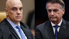 Moraes autoriza depoimento presencial de Bolsonaro sobre arma apreendida - Imagem: Reprodução/Andressa Anholete/STF e Ton Molina/STF