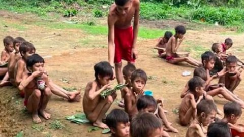 Morre mulher Yanomami fotografada em estado grave de desnutrição; imagem é forte - Imagem: reprodução Instagram