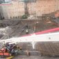 Estrutura metálica cedeu durante concretagem de edifício residencial - Imagem: Reprodução
