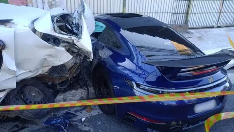 Motorista de Porsche de R$ 1 mi bate em carro de app, mata condutor e foge em SP - Imagem: Policia Civil de São Paulo