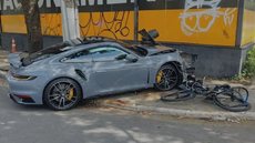 Motorista de Porsche atropela ciclista em Pinheiros, São Paulo - Imagem: Reprodução | CNN Brasil