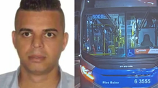 Faca e pistola foram apreendidas com o motorista - Imagem: Reprodução | Record
