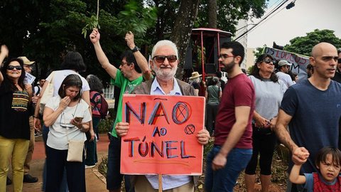 MPSP entra com ação judicial para anular contrato das obras do túnel na Vila Mariana - Imagem: Reprodução / X / @IvanValente