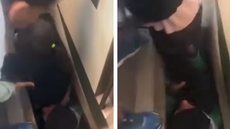 Passageiros resgatam mulher após queda entre trem e plataforma na Linha 9-Esmeralda - Imagem: Reprodução/Redes Sociais
