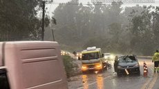 Acidente aconteceu na Avenida Oswaldo Cruz - Imagem: Divulgação / Defesa Civil