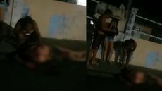 Uma mulher se desesperou ao receber a notícia do óbito do marido, após eles levar disparos de arma de fogo de um desconhecido. - Imagem: reprodução I CM7 Brasil