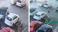 Estacionamento do Giga Atacado, na Zona Sul de São Paulo, onde mulher foi sequestrada à luz do dia - Imagem: Reprodução