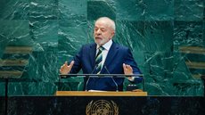 Presidente da República, Luiz Inácio Lula da Silva, durante a abertura do Debate Geral da 80.ª Sessão Ordinária da Assembleia Geral das Nações Unidas - Imagem: Reprodução / Ricardo Stuckert / PR