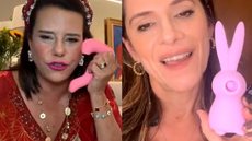 Narcisa e Ingrid Guimarães agitam as redes sociais ao exibirem vibrador em live - Imagem: Reprodução/ Instagram