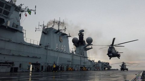 Navio da Marinha chega em São Sebastião. - Imagem: Divulgação / Marinha