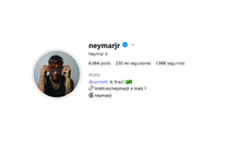 Mudança feita por Neymar em sua bio nas redes sociais aumentou rumores sobre possível convocação para a Seleção Brasileira - Imagem: Reprodução