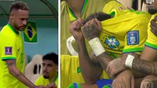 Neymar deixou a partida na metade do segundo tempo - Imagem: reprodução Twitter