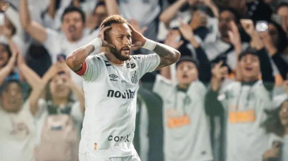 Santos busca empate com dois gols de Neymar, mas segue perto da zona de rebaixamento