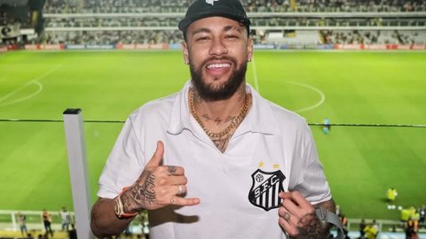 Confira a emocionante recepção e as promessas do craque para a nação santista - Imagem: Reprodução / X / @goleadadazoeira