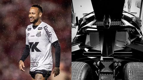 Neymar compartilha a alegria de receber o carro em suas redes sociais - Foto: Divulgação/ Santos FC/ Reprodução/ Instagram