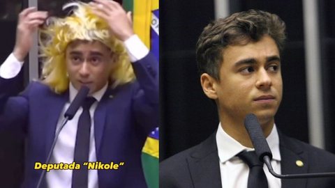 Após Nicolas Ferreira usar peruca e dizer ter virado 'deputada Nikole', parlamentares pedem cassação - Imagem: reprodução Instagram @nikolasferreiradm