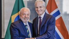 Lula e o primeiro-ministro norueguês, Jonas Gahr Støre - Imagem: Reprodução / Ricardo Stuckert