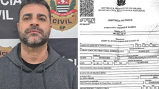 Fernando Henrique Dardis tentou enganar a Justiça com certidão de óbito falsa - Imagem: Reprodução