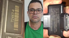 Tornozeleira foi entregue ao sistema de cooperação policial - Imagem: Polícia Internacional do Paraguai