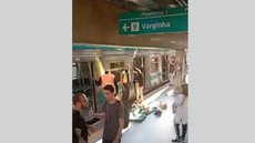 Com uma série de quedas, o debate sobre medidas de segurança nas plataformas da Linha 9-Esmeralda se intensifica entre os usuários - Imagem: Reprodução