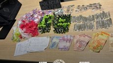 Um quinto suspeito conseguiu fugir e permanece foragido após a operação policial na região do CEU Feitiço da Vila - Imagem: Divulgação/Policia Militar