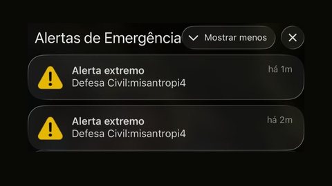 A Anatel e a Defesa Civil ressaltam a importância do sistema de alertas e a necessidade de medidas preventivas após o ataque - Imagem: Reprodução