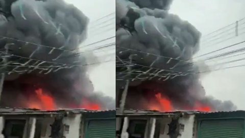 Incêndio provoca lentidão na Linha 3-Vermelha do Metrô, mas circulação é normalizada após controle de fluxo - Imagem: Reprodução