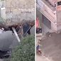 Nove pessoas, incluindo crianças, ficaram desabrigadas após incidentes em obras da Sabesp; empresa promete reparos - Imagem: Reprodução/TV Globo