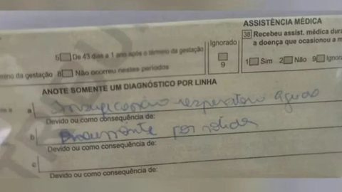 Equipes médicas foram acionadas após o idoso ser encontrado respirando, e ele permanece internado em estado estável na Santa Casa - Imagem: Reprodução