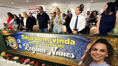 Valdemir dos Santos Soares enfatiza a importância da valorização das mulheres e a conexão da primeira-dama com a categoria de transporte - Imagem: Acervo