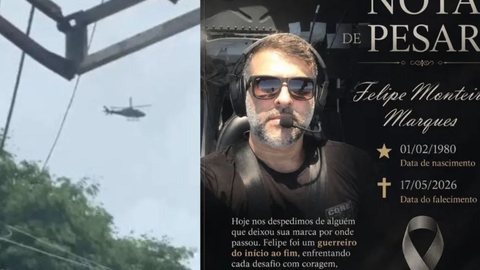 O secretário de Polícia Civil lamentou a perda de Felipe, que se destacou como um verdadeiro guerreiro em sua trajetória profissional - Imagem: Reprodução