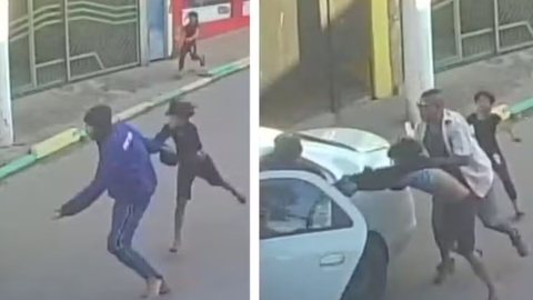 A Secretaria da Segurança Pública informou que a vítima ainda não foi identificada e os suspeitos não foram presos até o momento - Imagem: Reprodução