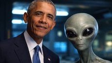 Obama quebra silêncio sobre extraterrestres: “Eles são reais” - Imagem gerada por IA