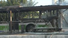 Aeronave também atingiu um ponto de ônibus - Imagem: Reprodução / X / @Metropoles