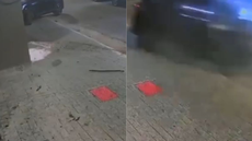 Motorista embriagado perdeu o controle e bateu o veículo durante fuga - Imagem: Reprodução