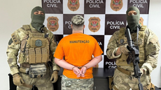 Suspeito preso na Zona Sul de SP é apontado como líder da organização criminosa - Imagem: Reprodução | SSP-SP