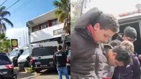 Presos foram conduzidos à delegacia após operação interestadual - Imagem: Reprodução | Polícia Civil