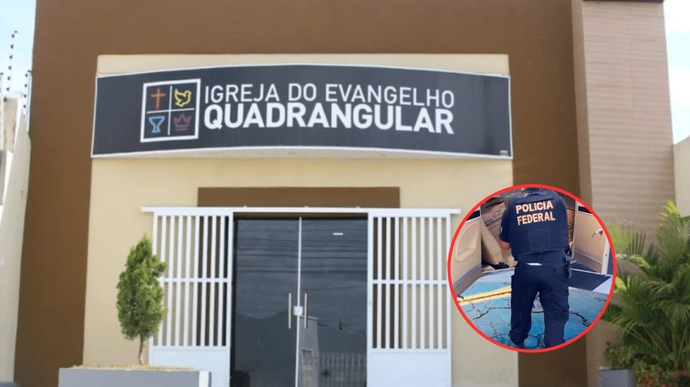 Liderada por tio de Damares e apreendida com avião de maconha: o que é a Igreja Quadrangular? - Imagem: reprodução Igreja do Evangelho Quadrangular / Polícia Federal