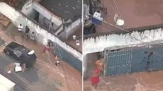 A origem do rompimento da adutora ainda será investigada, levantando preocupações sobre a infraestrutura de abastecimento - Imagem: Reprodução/TV Globo