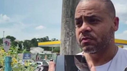 O pai de Bernardo, Bruno, uma das vítimas, deu um relato depois de descobrir que havia perdido seu filho. - Imagem: reprodução I TV Globo