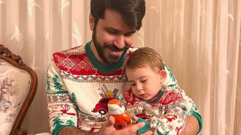 Metehan Çakmak voltou á Turquia com o filho Efraim, de 1 ano e 10 meses - Imagem: reprodução/TV Globo