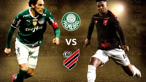 Palmeiras e Athletico PR duelam hoje - Imagem: reprodução/Twitter @LibertadoresBR