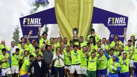 O Palmeiras venceu por 2x0 com gols de Raphael Veiga e Aníbal Moreno - Imagem: Reprodução/Instagram @palmeiras