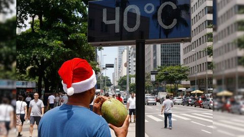 A primeira semana do verão traz temperaturas recordes, com São Paulo podendo alcançar 36 °C - Imagem: Reprodução | Gemini