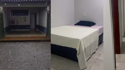 Imagens da carceragem do 19º BPM mostram celas amplas, com beliches, ventilação e televisão - Imagem: Reprodução